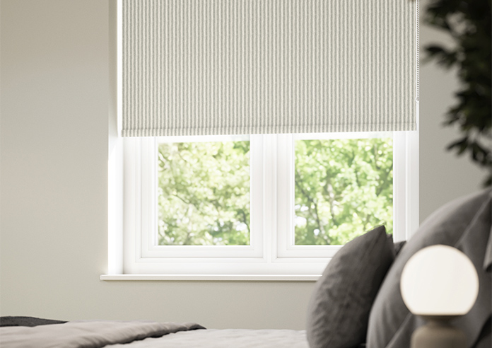 Emily Bond Oscar Stripe, Pebble - Roller Blind - Image 5